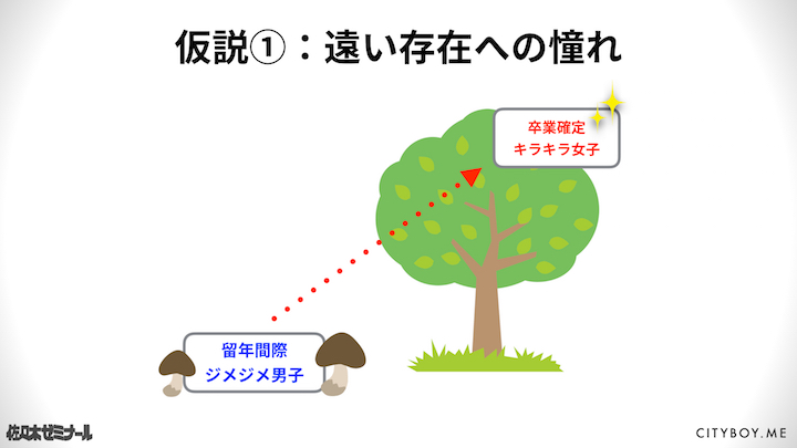仮説1:遠い存在への憧れ(嫉妬)